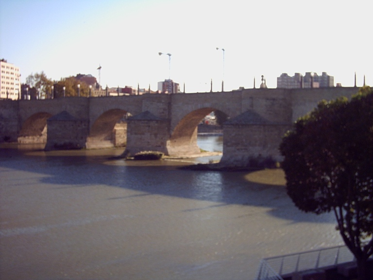 Zaragoza - most přes řeku Ebro